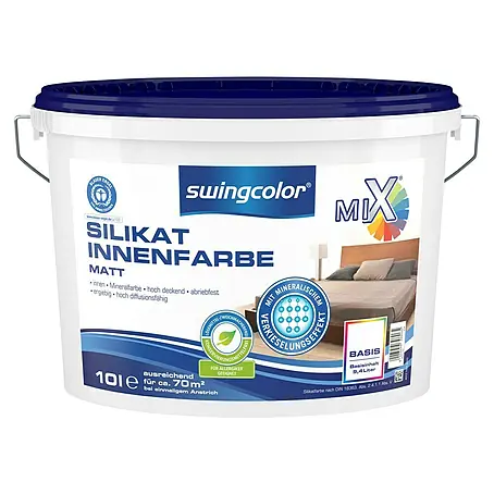 swingcolor Mix Wandfarbe Silikat-Innenfarbe