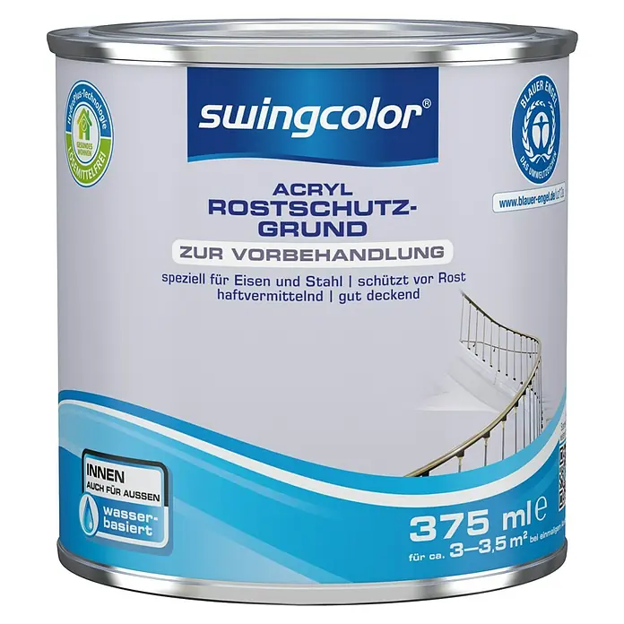 swingcolor Rostschutzgrund Acryl - Grau, 375 ml - Vorderansicht