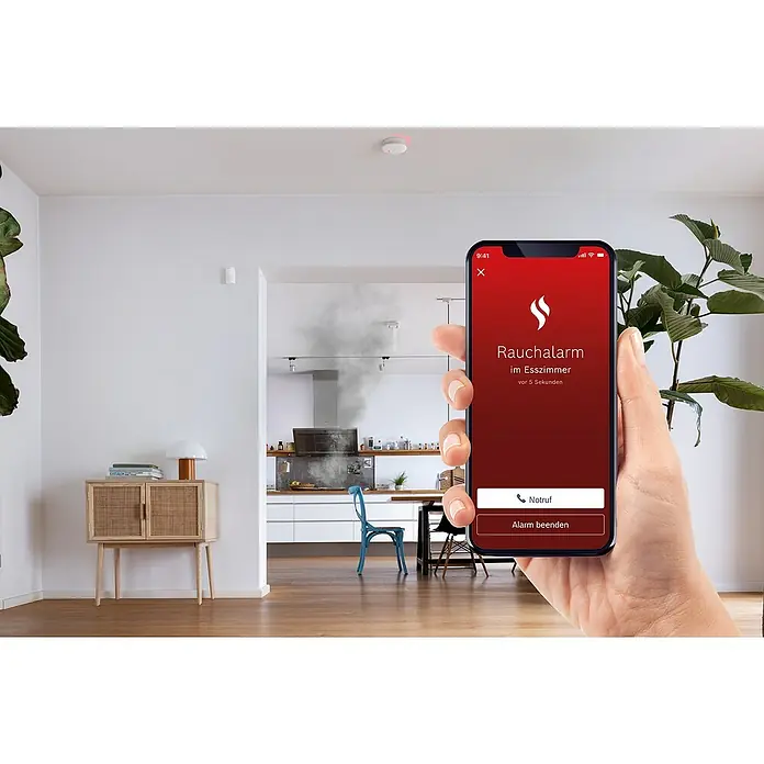 Bosch Smart Home Rauchwarnmelder - Batterielaufzeit: 0 Jahre - 5 Jahre, Alarmsignal: 85 dB - Anwendungsbeispiel