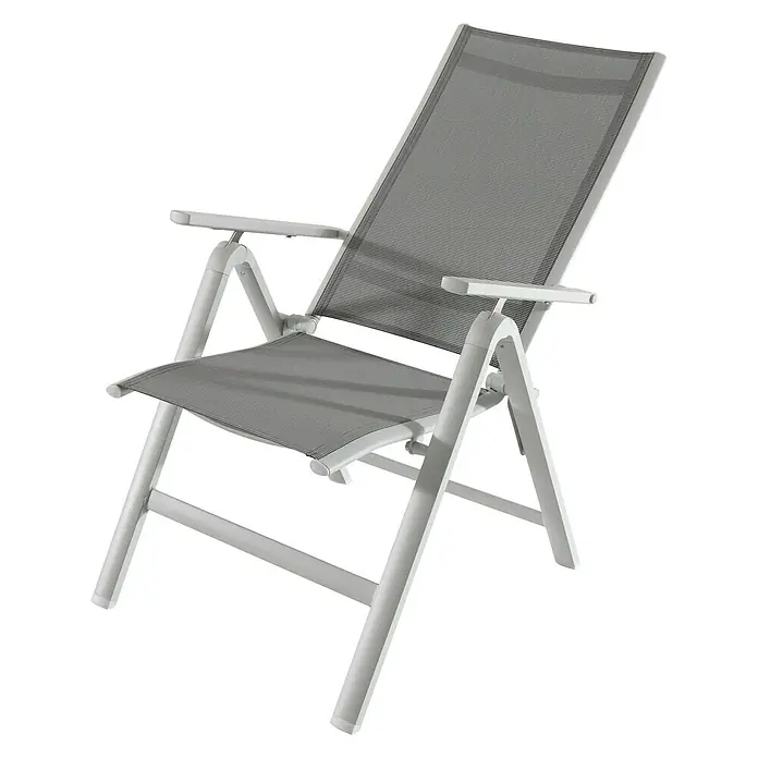 Sunfun Hannah Sillón de posiciones - Ancho: 60 cm, Textilene, Gris