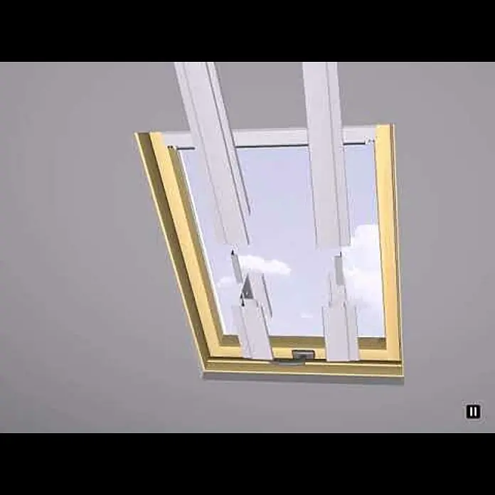 Verdunkelungsrollo DUA - Passend für: Dachfenster 78 x 118 cm, Solid Elements Dachfenster, Velux Dachfenster, Fakro Dachfenster, Beige
