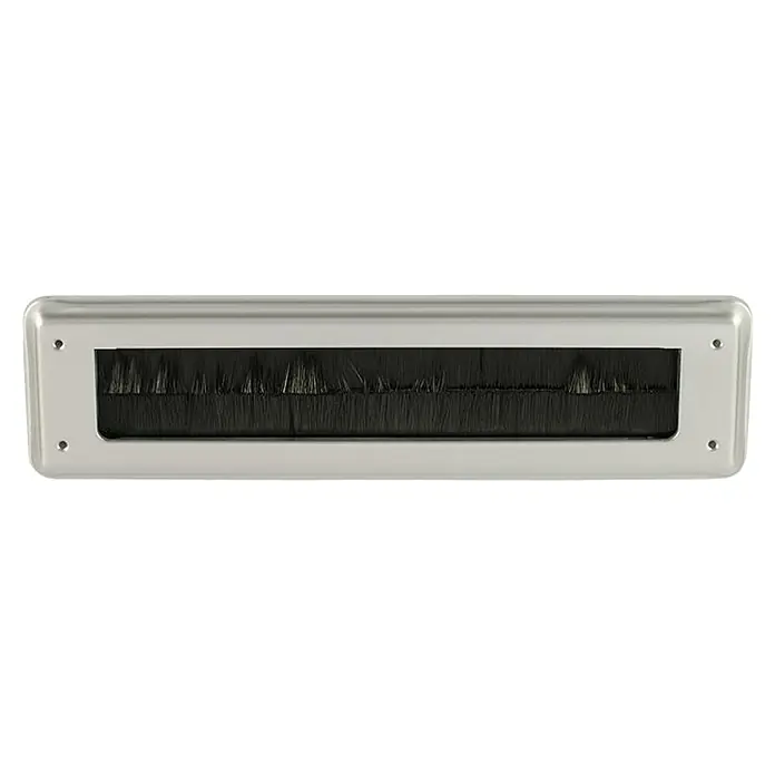 Briefplaat binnen zonder klep Deco - Wit RAL 9016, Kunststof - Vooraanzicht