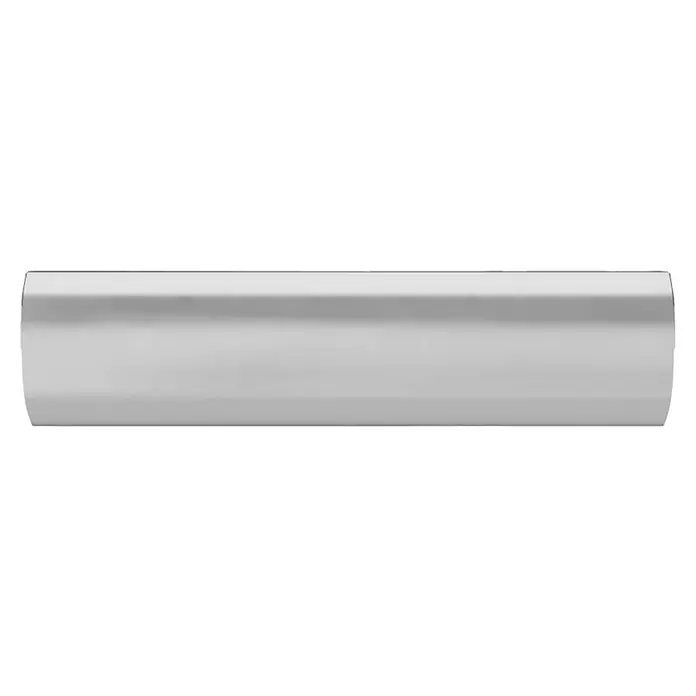 Briefplaat binnen met klep Luxe - Zwart/Grijs, Aluminium - Vooraanzicht