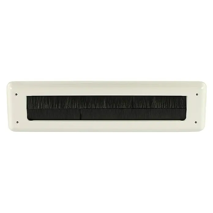Briefplaat binnen zonder klep Deco - Wit RAL 9016, Aluminium - Vooraanzicht