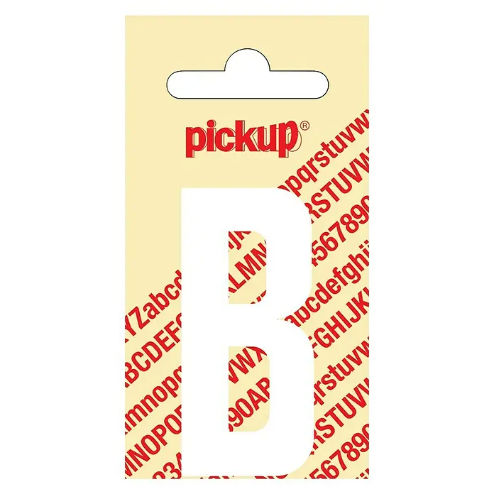 Pickup Naljepnica - Motiv: B, Bijele boje, Visina: 60 mm - Pogled sprijeda