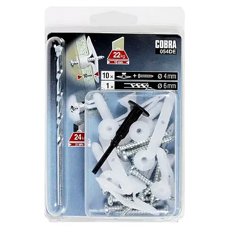 Cobra  Tuimelpluggenset Nylon M met boor