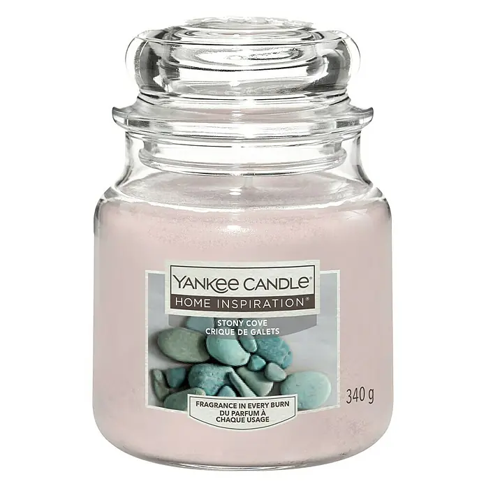 Yankee Candle Home Inspirations Duftkerze - Im Glas, Stony Cove, Medium - Vorderansicht