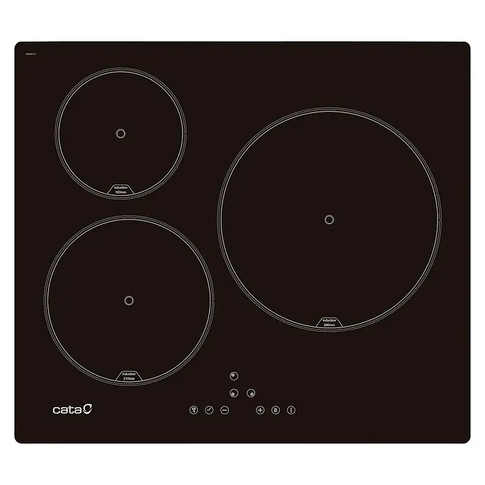 Cata Placa de inducción IB6303 BK - Zonas de cocción: 3 ud., Inducción - Vista superior