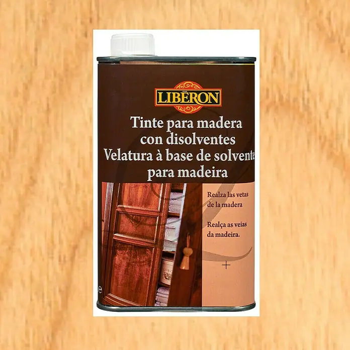 Libéron Tinte para madera con disolventes - Roble, 500 ml, Mate sedoso