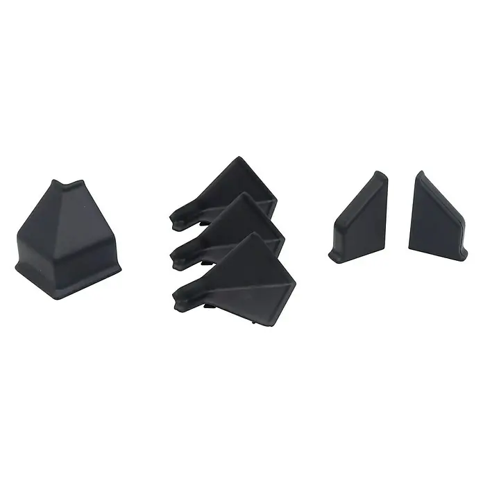 CUCINE Zubehör-Set - Schwarz, 6 -tlg. - Vorderansicht