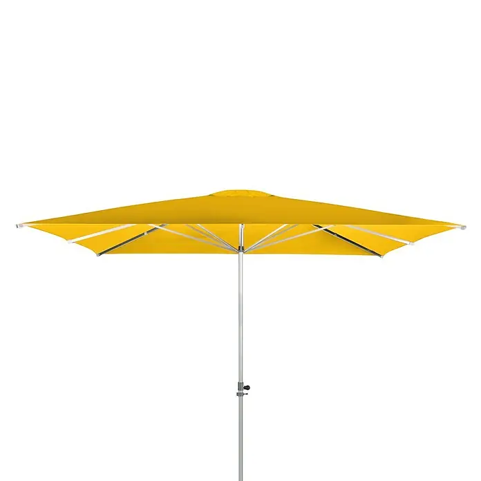 Doppler Alu Expert Sonnenschirm Teleskop - Gelb, 350 x 350 cm - Vorderansicht