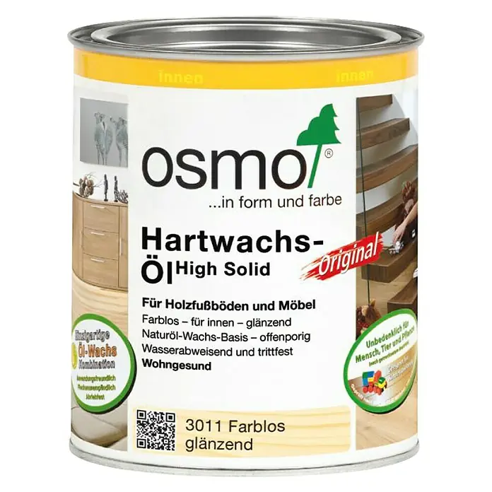 Osmo High Solid Hartwachsöl Original - Farblos, 750 ml, Glänzend - Vorderansicht