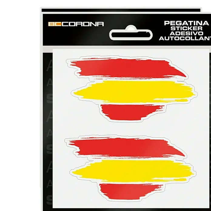 Etiqueta adhesiva pincelada España - Bandera