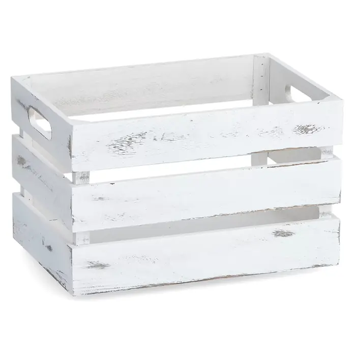 Zeller Present Caja de madera - 31 x 21 x 18,7 cm, Blanco