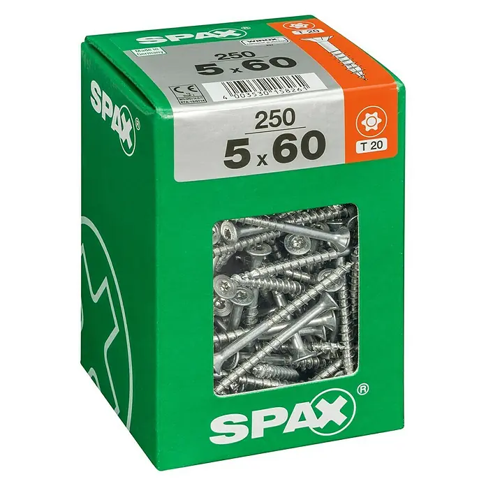 Spax Univerzalni vijak T-Star plus - Ø x D: 4,5 x 40 mm, T-Star plus, 175 kom. - Pogled s lijeve strane