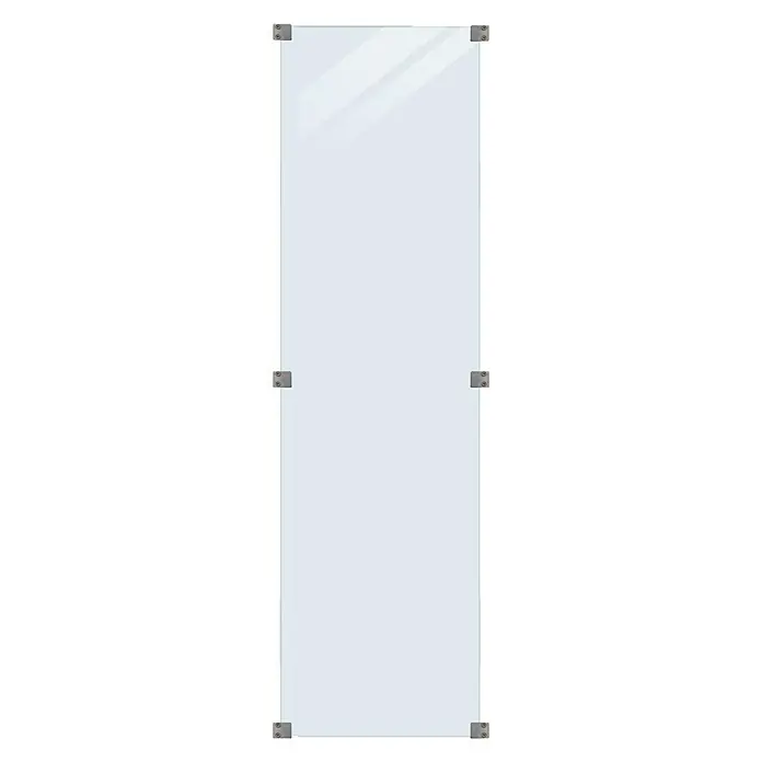 Plus Sichtschutzelement Futura Klar - 55,4 x 176 cm, Glas, Transparent - Vorderansicht
