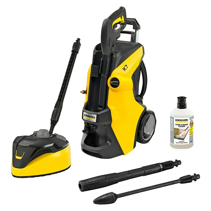 Kärcher Visokotlačni čistač K7 Power Home - Maksimalni tlak: 180 bar, Radni protok: Maks. 600 l/h - Dijagonalni pogled