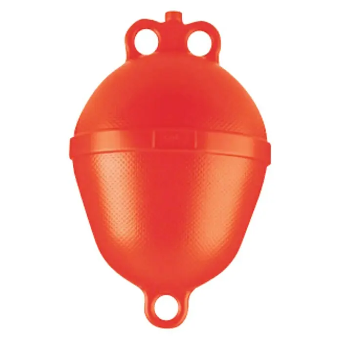 Boya de señalización tipo pera - Diámetro: 25 cm, Altura: 38 cm, Amarillo