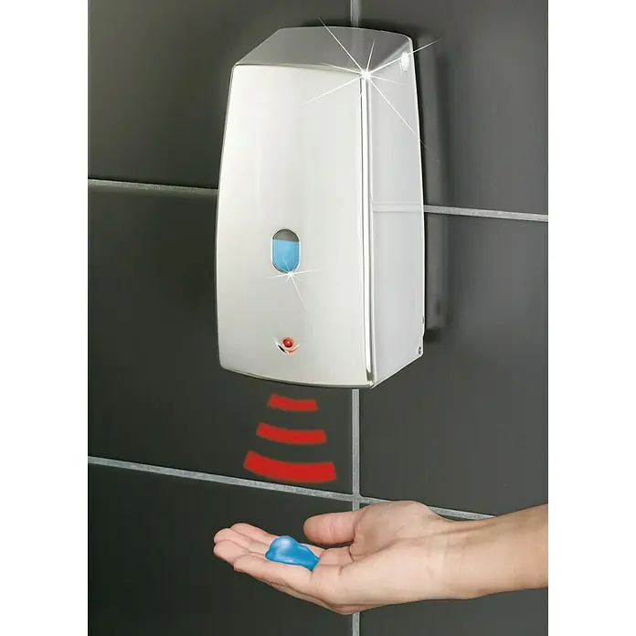 Wenko Treviso Zeepdispenser Treviso - Chroom, Kunststof, Vulhoeveelheid: 650 ml, Infraroodsensor - Toepassingsvoorbeeld