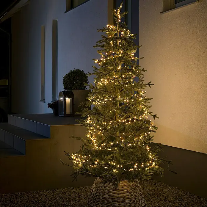 Konstsmide Led-lichtgordijn Frost - Buiten, 7 W, Neutraal wit - Sfeeropname
