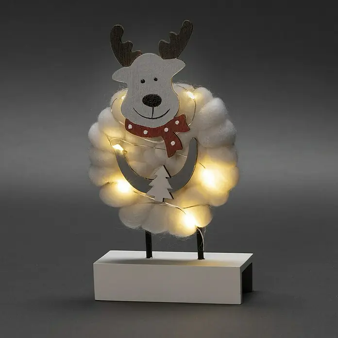 Konstsmide Led-kerstverlichting Eland - l x b x h: 10 x 10 x 18,5 cm - Sfeeropname