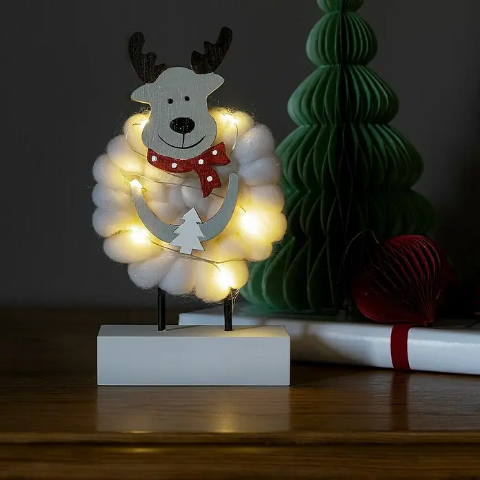 Konstsmide Led-kerstverlichting Eland - l x b x h: 10 x 10 x 18,5 cm - Sfeeropname
