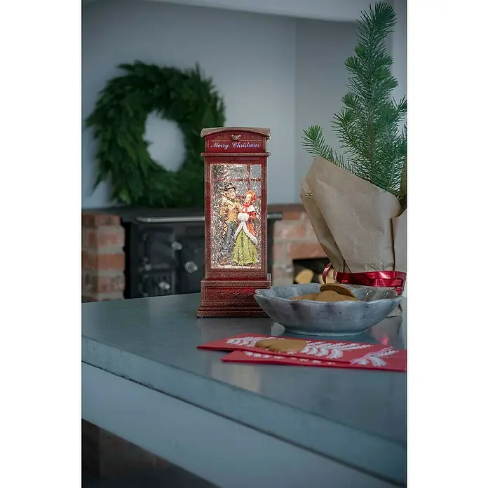Konstsmide Led-kerstverlichting Telefooncel - l x b x h: 10,5 x 10,5 x 25 cm - Sfeeropname