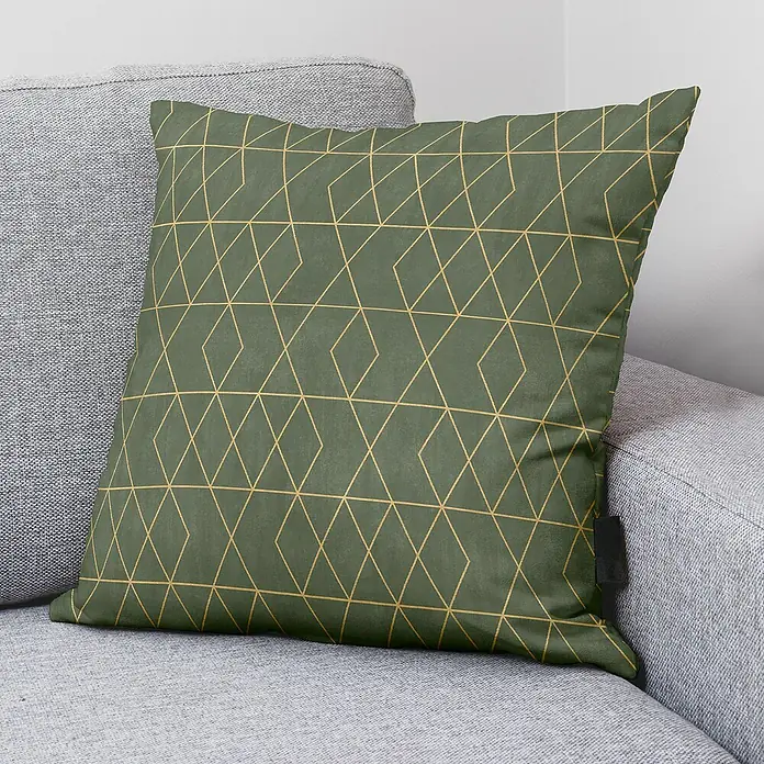 Cojín Colete 5 - Verde, 45 x 45 cm - Foto ambiente