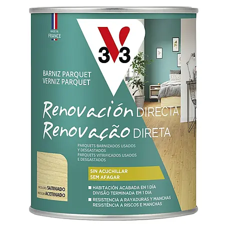 V33  Barniz para parquet Renovador de parquet y laminado