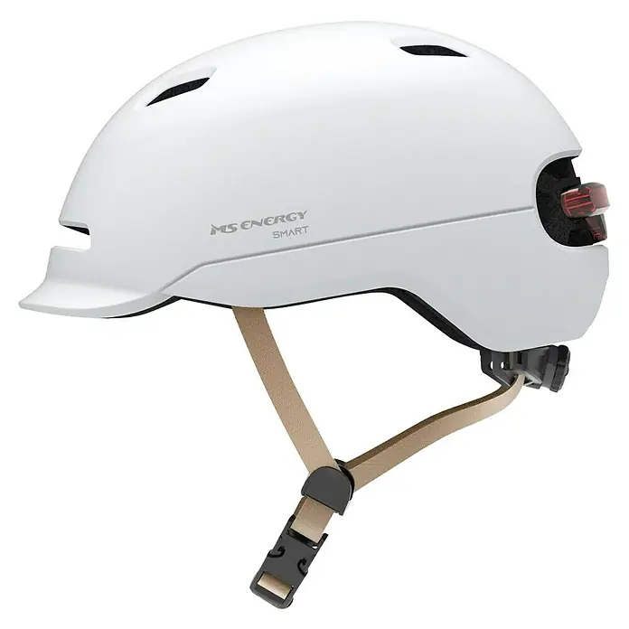 Zaštitna kaciga MSH-20S smart - Bijele boje, M 54 - 58 cm - Pogled s lijeve strane