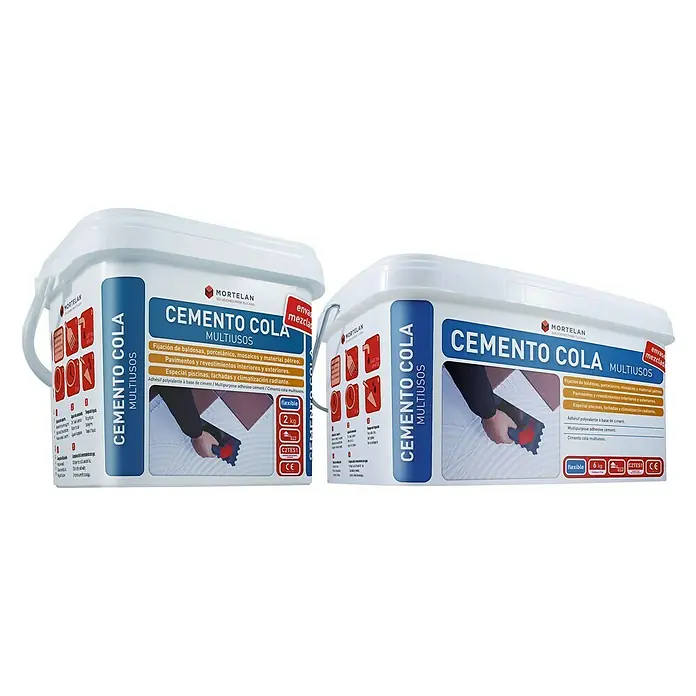 Gecol Cemento cola Mortelan - 6 kg, Apto para: Cerámica