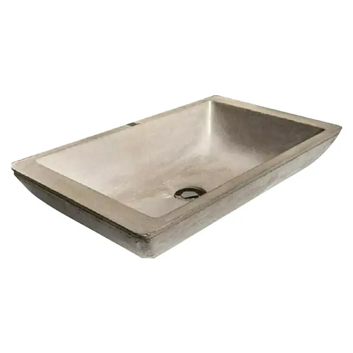 Cipì Umivaonik Beton Comodo - Š x D: 34 x 59 cm, Sive boje - Dijagonalni pogled