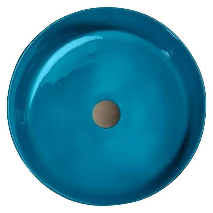 Cipì Nasadni okrugli umivaonik Index Blue Sardinia - Promjer: 42 cm, bez izljeva, Plava - Pogled odozgo