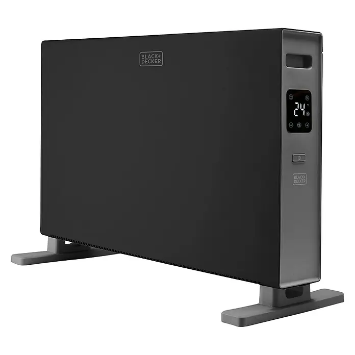 Black+Decker Konvektor BXCSH2001E - 2.000 W, 23 x 62 x 43 cm, Schwarz - Diagonale Ansicht
