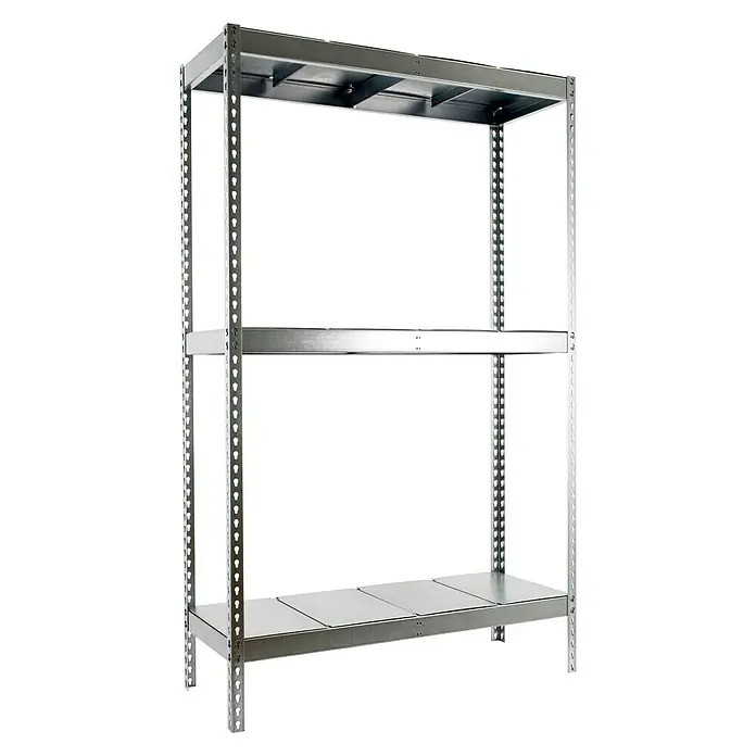 Simonrack Ecoforte Estructura de estantería Metal - L x An x Al: 60 x 120 x 150 cm, Capacidad de carga: 400 kg/balda, Número de baldas: 3 ud., Galvanizado