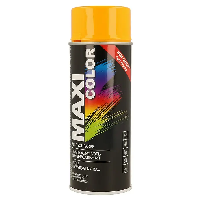 Dupli-Color Pintura en spray Maxi color - Brillante, 400 ml, RAL1028 - Vista frontal