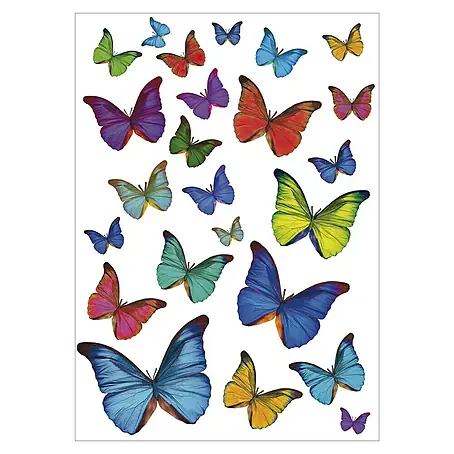 Adhesivos decorativos Mariposas multicolor