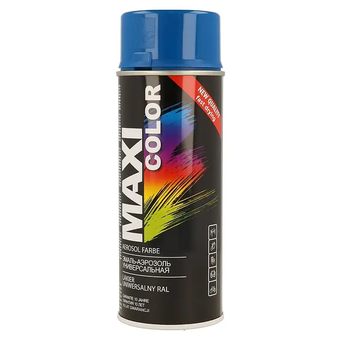 Dupli-Color Pintura en spray Maxi color - Brillante, 400 ml, RAL5010 - Vista frontal