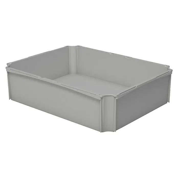 Surplus Systems Boxen-Einsatz 1/2 quer - Passend für: Surplus Systems Euronormboxen, L x B x H: 35,8 x 27,7 x 8,8 cm, Grau - Rechte Seitenansicht