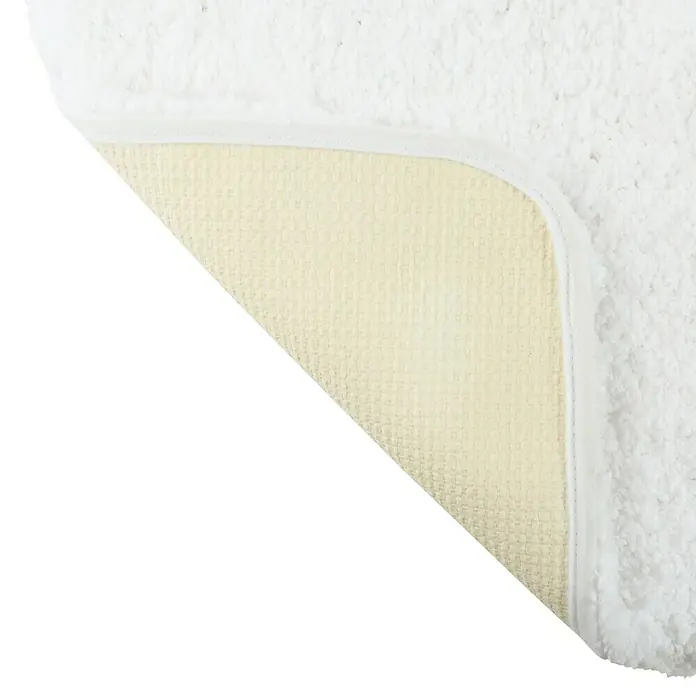 MSV Alfombra para baño Douceur - 50 x 70 cm, Blanco