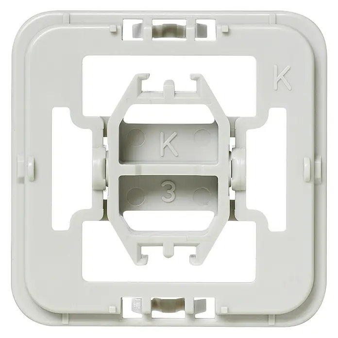 Homematic IP Adapter Kopp - 1 Stk., Passend für: Kopp-Schalter Alaska/Athenis/Ambiente/Europa/Paris (Objekt HK 05)/Milano/Rivo - Vorderansicht