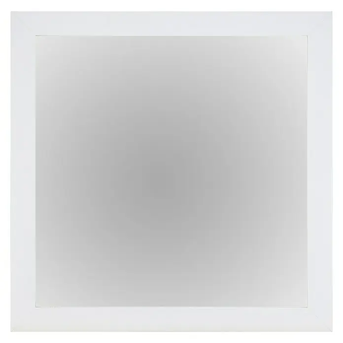 Rahmenspiegel Kathi - 45 x 45 cm, Weiß glänzend - Vorderansicht