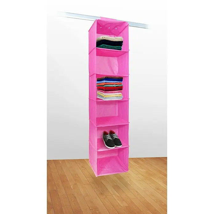 Jocca Organizador colgante - Número de compartimentos: 6 ud., Rosa