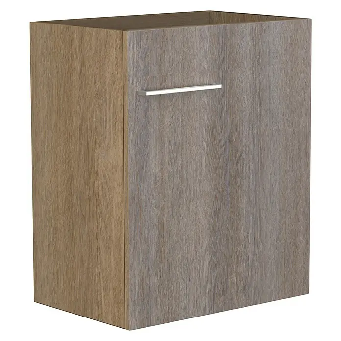 Camargue Espacio Kupaonski ormarić za nasadni umivaonik - 50 x 33 x 60 cm, 1 vrata, Faro - Pogled sprijeda