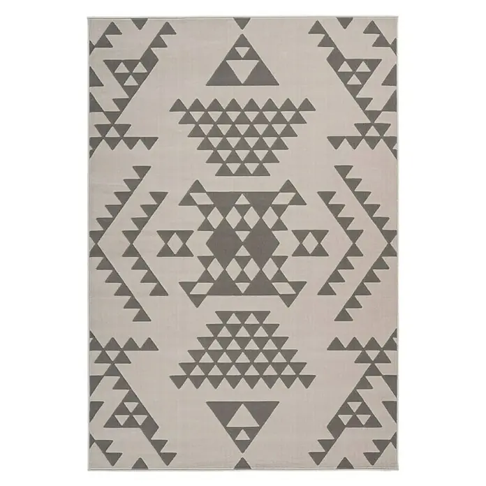 Kayoom Kurzflorteppich Esperanto - Taupe, 150 x 80 cm, 100 % Polypropylen - Ansicht von oben