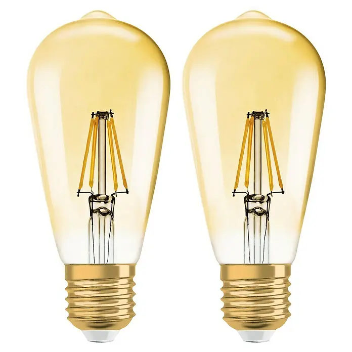 Osram Vintage 1906 LED-Leuchtmittel Edison Filament - E27, 6,5 W, ST64, 725 lm - Vorderansicht