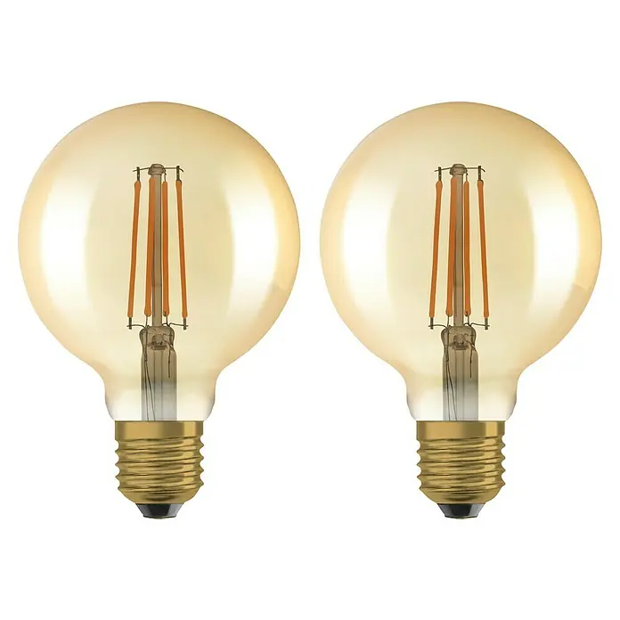 Osram Vintage 1906 LED-Leuchtmittel Globe Filament - E27, 6,5 W, G95, 725 lm - Vorderansicht