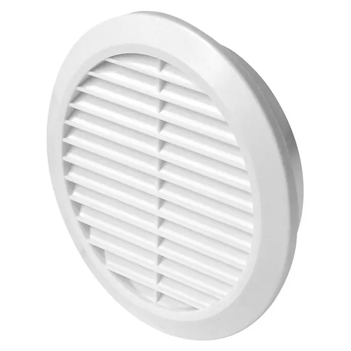 Vafra Okrugla ventilacijska rešetka - Boja, Promjer: 80 mm - Dijagonalni pogled
