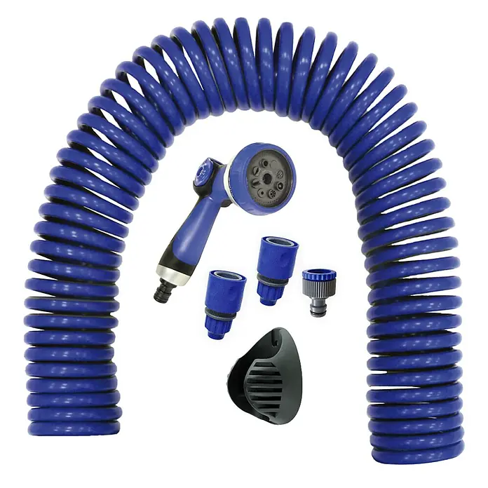 Kit de manguera en espiral Eva - Largo: 15 m, Plástico - Vista descendente