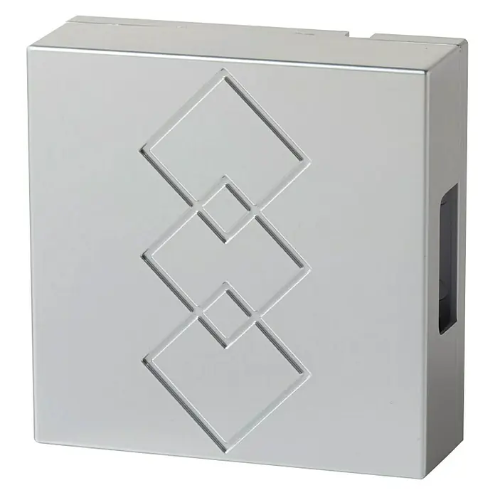 Heidemann 2-Klang-Gong Lumen - Silber, 82 dB - Diagonale Ansicht
